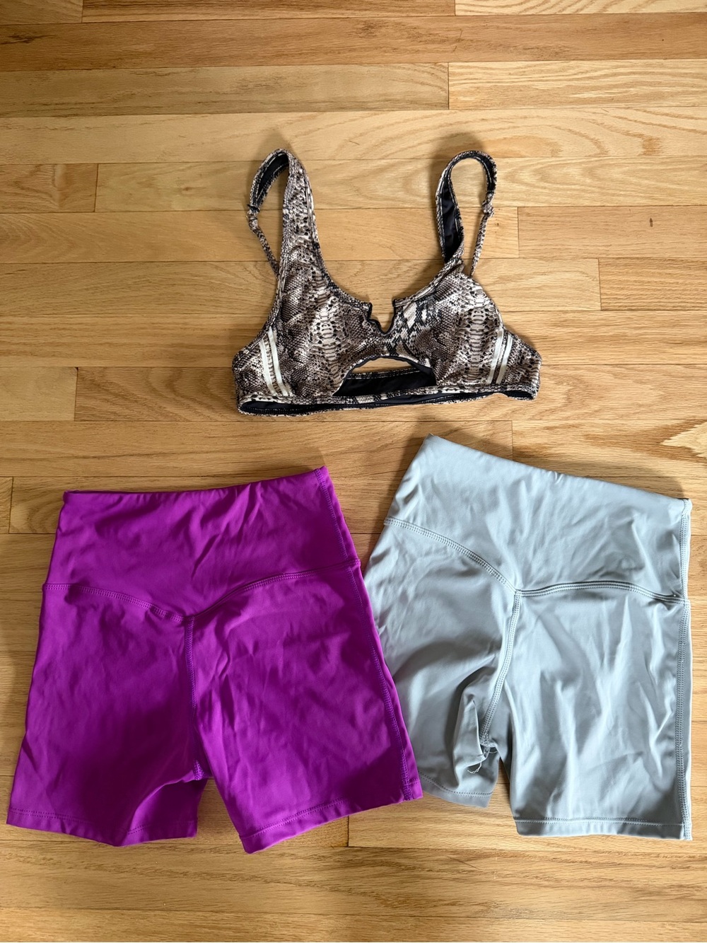 Brand new- Lot of High-Waist hot yoga shorts & top.